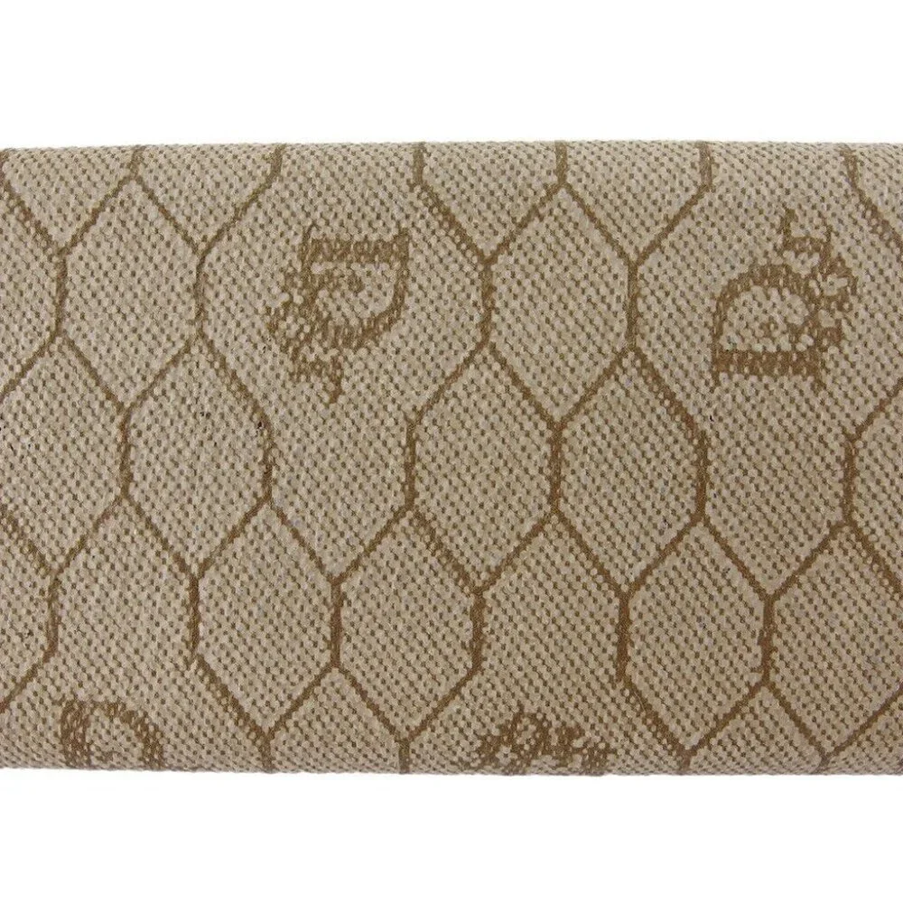 DIOR Key Case Honeycomb Beige PVC x Leather Authentic - Picture 2 of 10